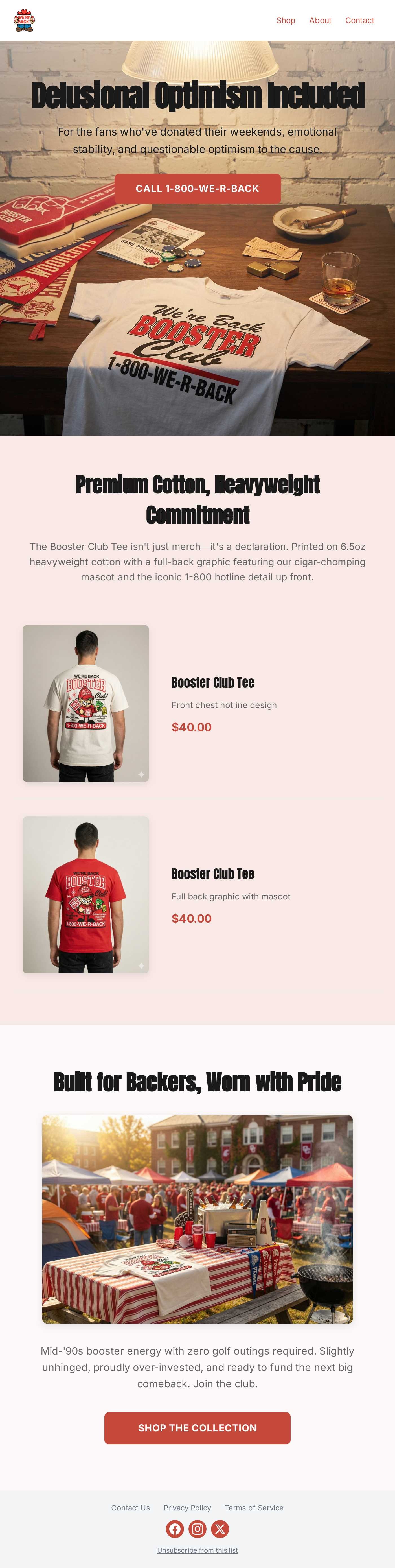 delusional optimism included