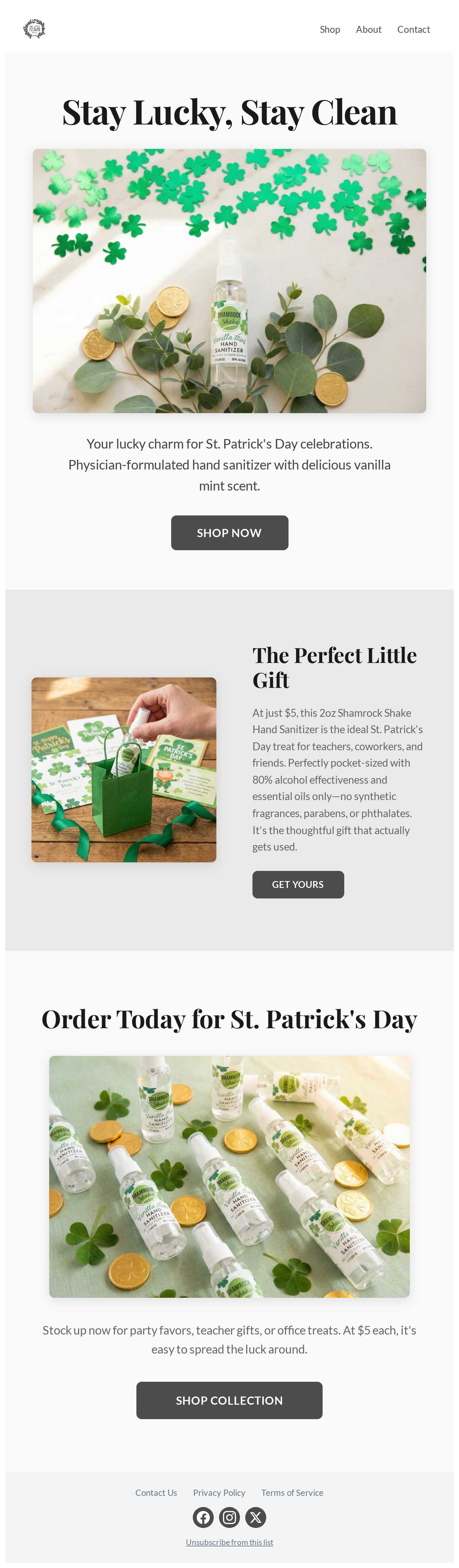 stay lucky stay clean