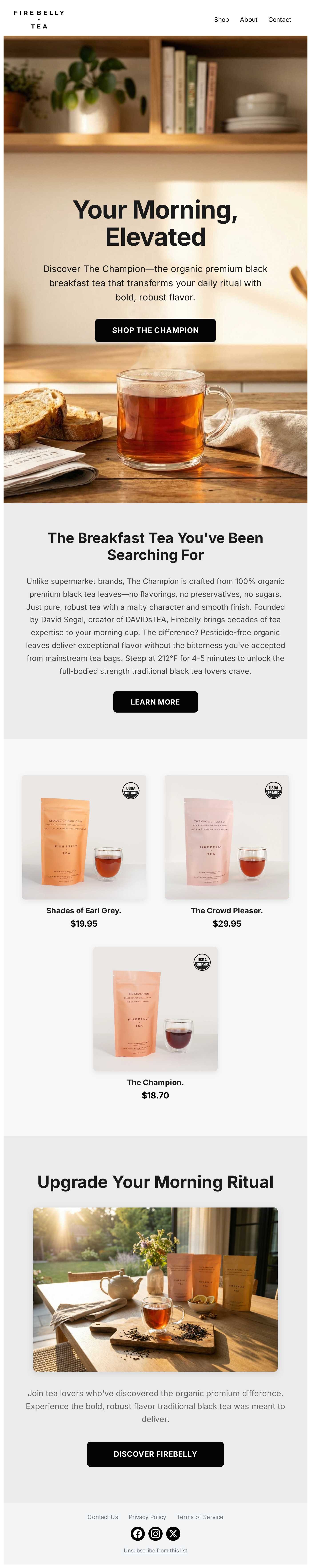 your morning elevated